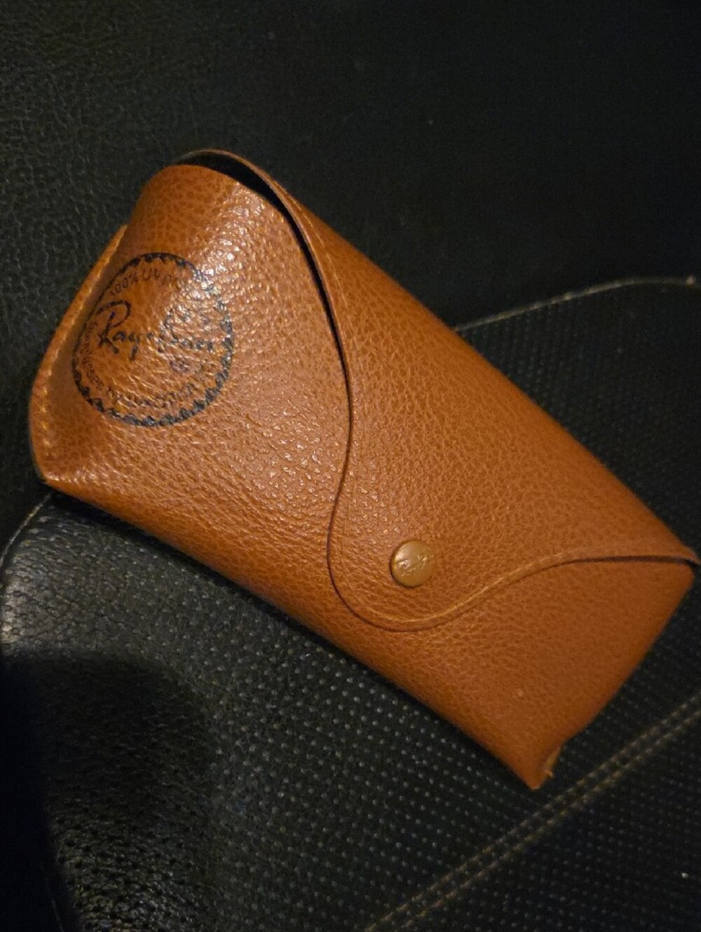 Ray-Ban Brown Leather Sunglasses Case